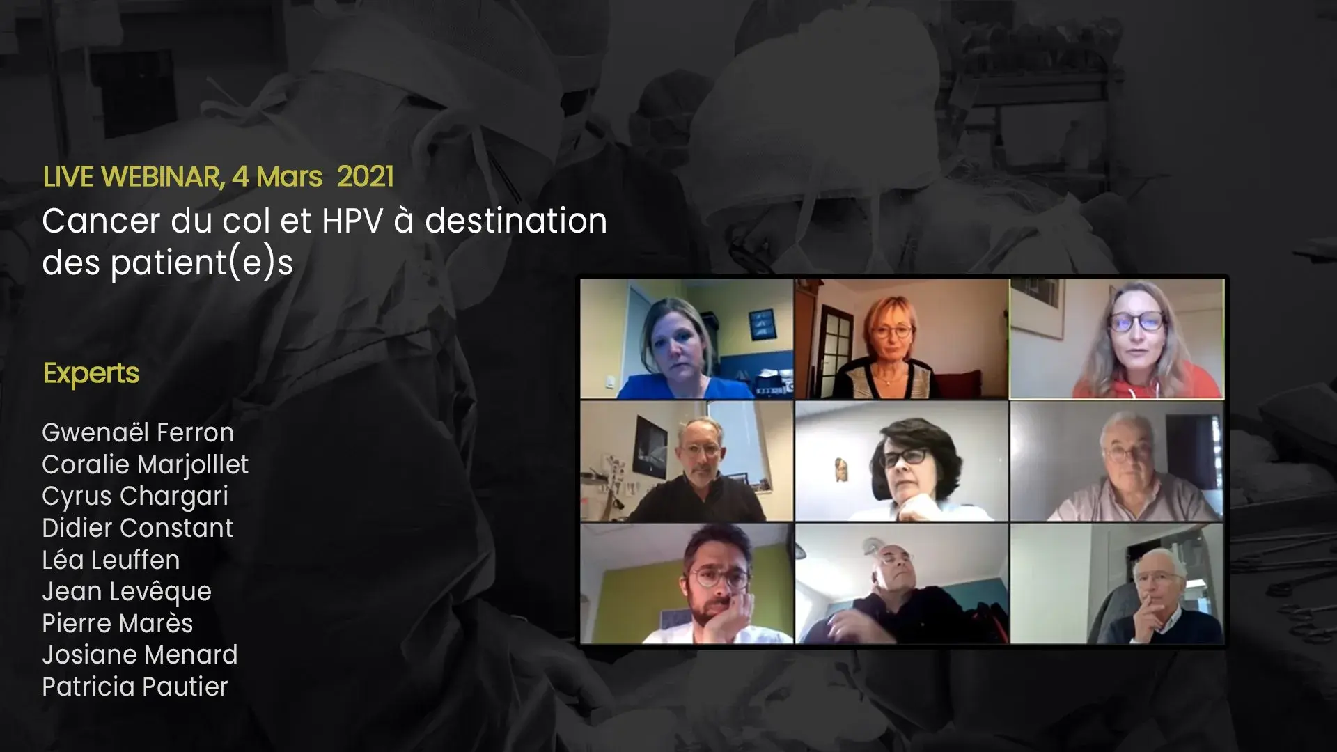 Cancer du col et HPV à destination des patient•es